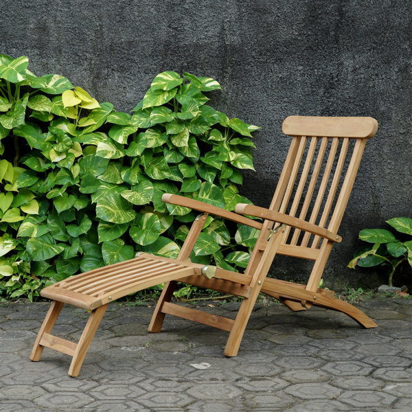 Red Barrel Studio Solid Wood Folding Adirondack Chair With Ottoman   Solid Wood Folding Adirondack Chair With Ottoman 